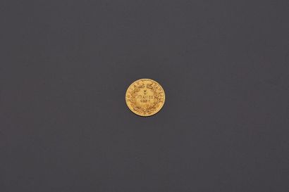 Une pièce or 5 francs 1860 Napoléon III