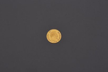 Une pièce or 5 francs 1860 Napoléon III