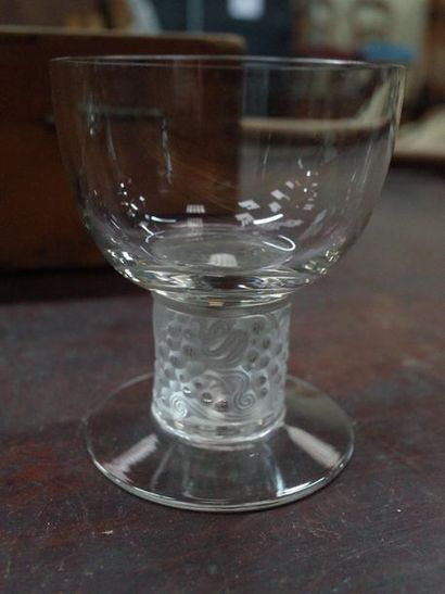 LALIQUE France, part of a service of glasses...