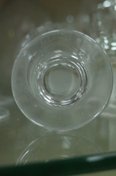 Serving part of crystal glasses, similar...