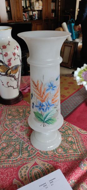 Deux vases en opaline