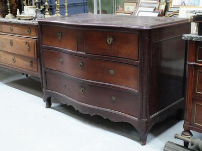 Commode de port en acajou et placage d'acajou,...
