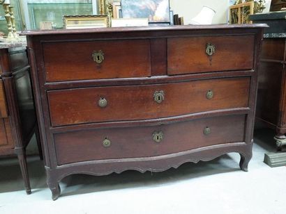 Commode de port en acajou et placage d'acajou,...