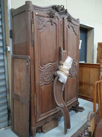 Armoire normande en chêne dite 