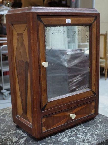 Petite armoire de salle de bains murale en...