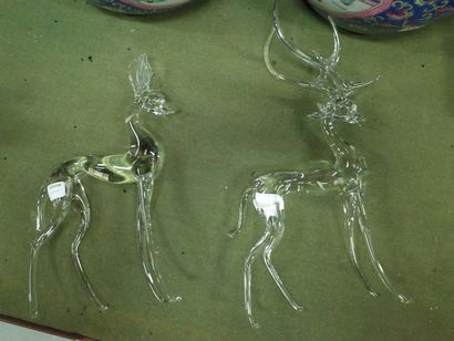 Un cerf et une biche en cristal Baccarat

Non...