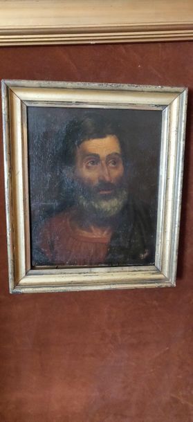 Northern School. 

Bearded man

Oil on paper...