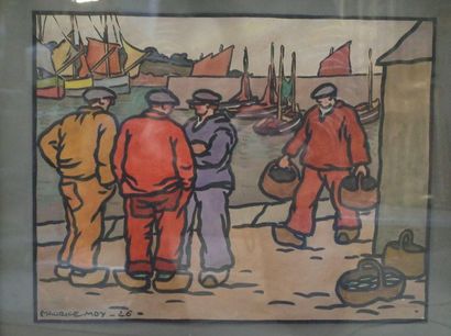 Maurice MOY (1883-1945)

Pêcheurs au bord...