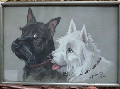 Boris RIABOUCHINE (1898-1975)

Deux chiens...