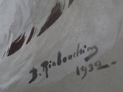 Boris RIABOUCHINE (1898-1975)

Deux chiens...