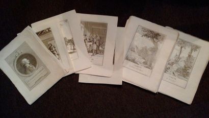 Lot de gravures anciennes environ 100 gravures...