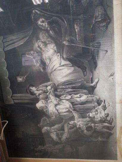 Lot de quatre gravures anciennes

L'accouchement,...