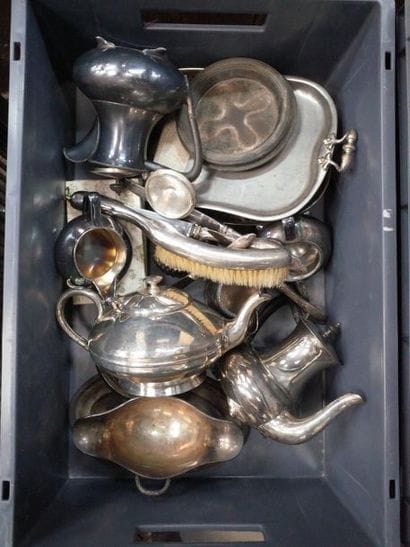 Lot of silver plated metal