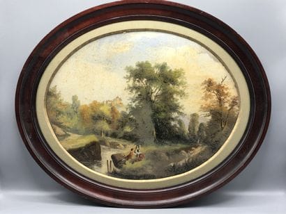 Ecole FRANCAISE du XIXe siècle

Scène galante...