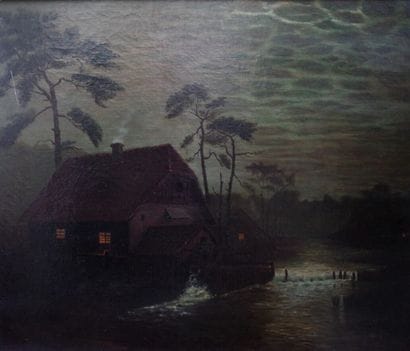 Ecole du NORD XIXeme

Paysage au moulin en...