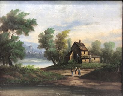 Ecole du XIXe siècle

Paysages animés

Paire...