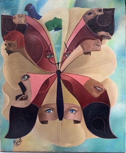 POLVE (XXe siècle)

Visages-Papillon

Huile...
