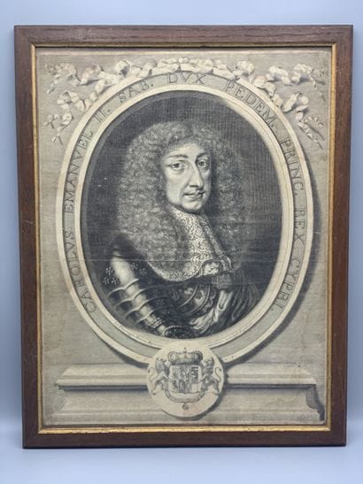 Quatre gravures en noir des XVIIe et XVIIIe...