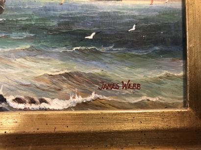 Ecole du XXe siècle

Marine et personnages

Huile...