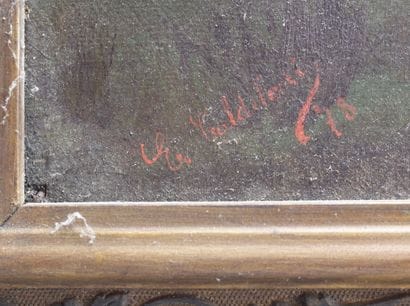 Ecole de la fin du XIXe siècle 

Les vaches...