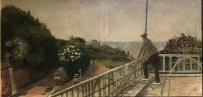 Ecole début XXe siècle

Homme à la balustrade

Huile...