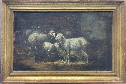 Ecole FRANCAISE du XIXe siècle

Moutons dans...