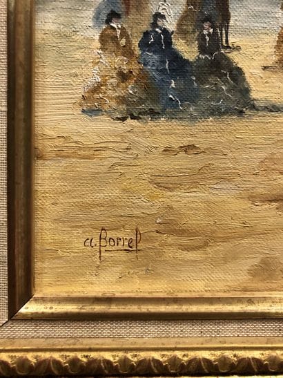 A . BOREL

Elégantes à la plage

Huile sur...