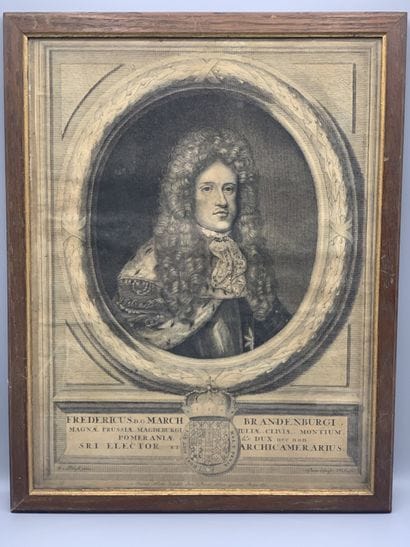 Quatre gravures en noir des XVIIe et XVIIIe...