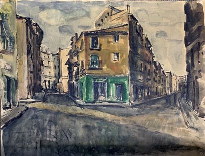 Ecole MODERNE

Rue d'une ville méditerranéenne

Lavis...