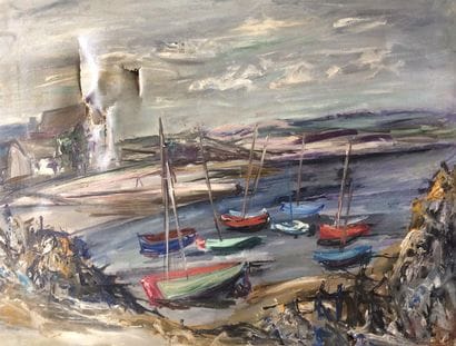 Ecole du XXe siècle 

Les bateaux au port

Encre...
