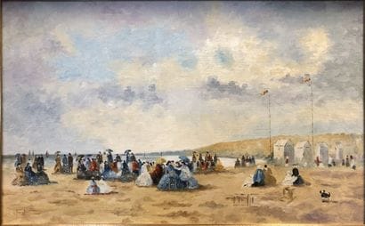 A . BOREL

Elégantes à la plage

Huile sur...
