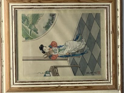 Deux estampes japonaises.

Travail japonnais...