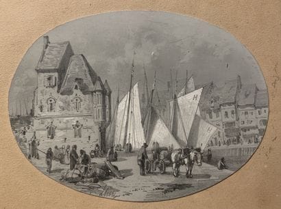 Ecole FRANCAISE XIXe

Vue de Honfleur

Mine...