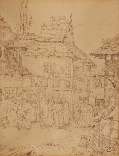 Attribué à Jan MATEJKO (Pologne)

Scène de...
