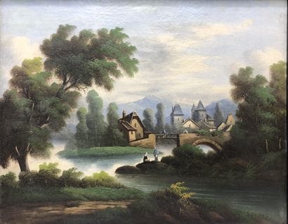 Ecole du XIXe siècle

Paysages animés

Paire...