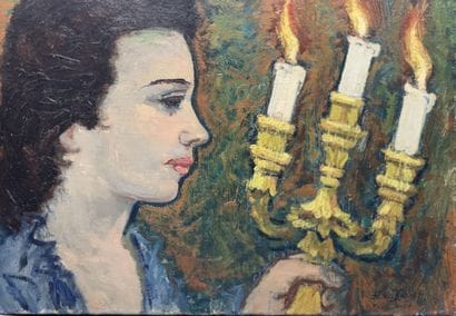 Alexis KALAEFF (XXe)

Femme au flambeau

Huile...