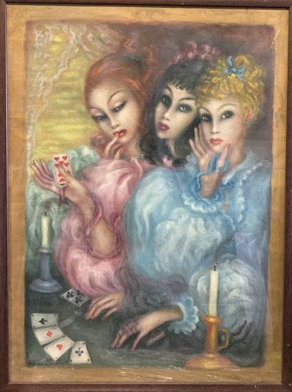 Hélène PERDRILLAT (1894-1969)

La blonde,...