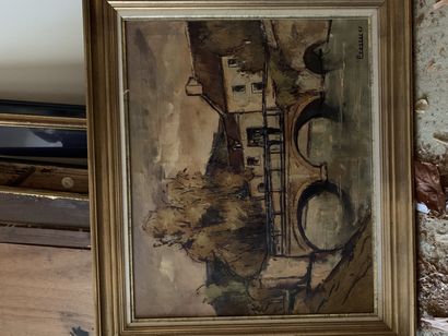 PRESSAC. (XXe siècle)

Le pont.

Huile sur...