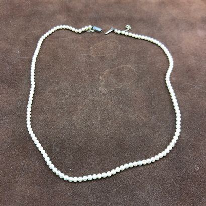 Collier de perles de culture.

Longueur :...