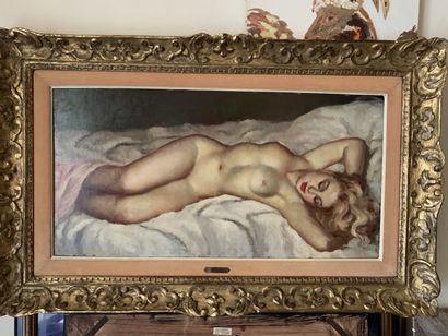 Georgette NIVERT (XIX-XX)

Nu allongé.

Huile...
