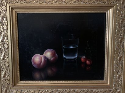 ECOLE du XXe siècle.

Nature morte au verre...