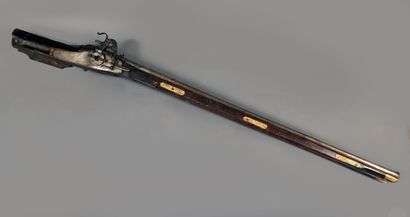 Arquebuse de chasse à rouet. 

Canon à pans,...
