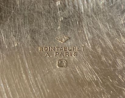 BOINTABURET - Plat rond en argent, les bords...