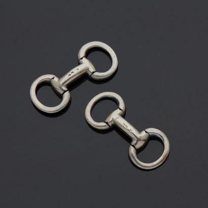HERMES Paris - Paire de boutons de manchette...