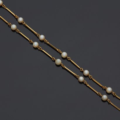 Collier en or jaune 18 k (750 millièmes)...