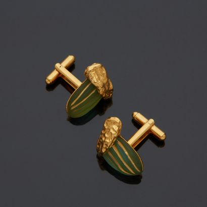 Hilton Macconico pour Daum. Cactus, paire...