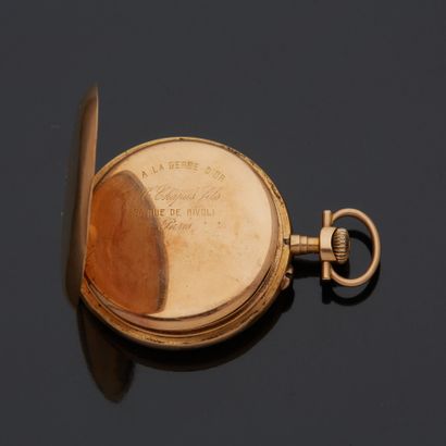 Montre de gousset en or jaune 18 k (750 millièmes)...