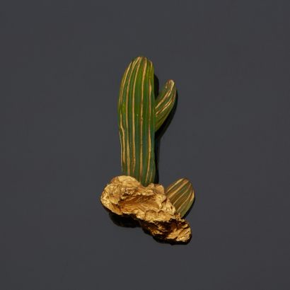 Hilton Macconico pour Daum. Cactus, grande...