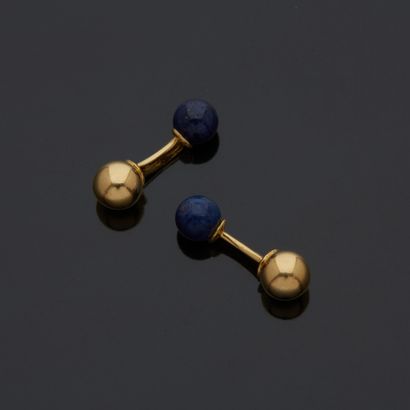 Paire de boutons de manchettes rigides en...