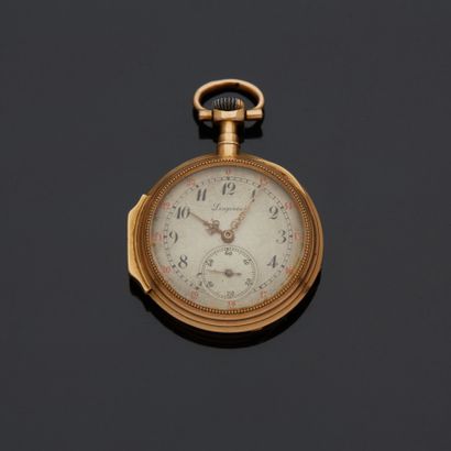 LONGINES - Montre de col en or jaune 18 k...